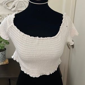 FREE. white crop top.